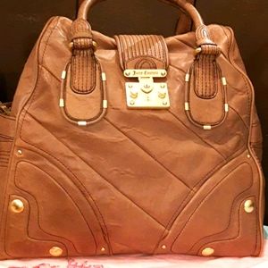 NWT JUICY COUTURE LARGE LEATHER HOBO